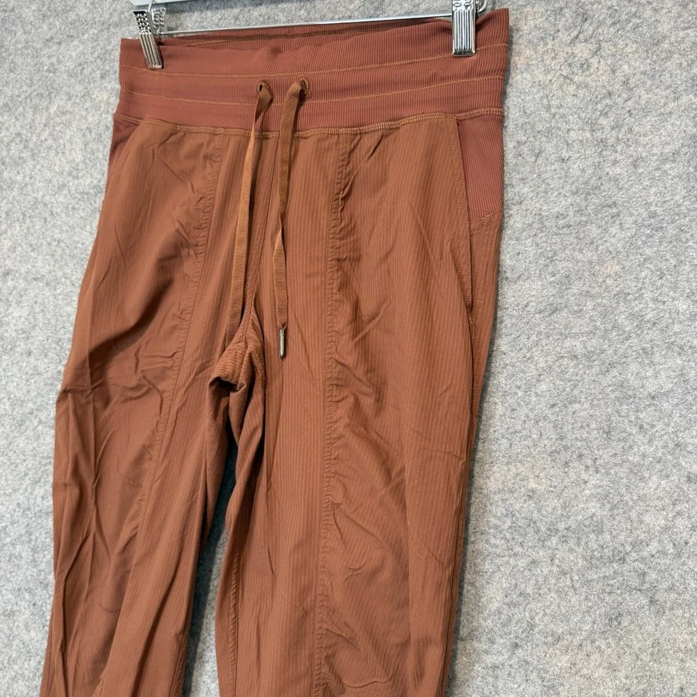 Lululemon‎ Dance Studio Mid Rise Jogger Pants Womens 4 Lightweight Stretch Brown